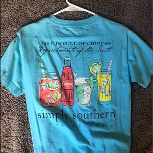 Blue short sleeve simply southern T-shirt